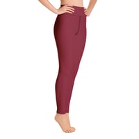 Image 3 of BURGUNDY BLISS LEGGINGS 