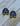 Med Blue Floral earrings