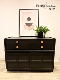 Image 5 of Gorgeous Nathan Sideboard in Black with Copper Handles
