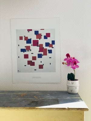 Série De 5 planches Piet Mondrian