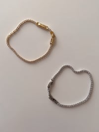 Image 1 of Dainty Tennis Bracelet 