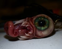 Image 10 of Twisty tongue pendant, OOAK Green Glow