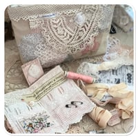 Image 3 of sewing zipper purse and needle book French lace