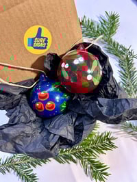 Image 3 of Pair of Christmas Baubles by Sure Signs