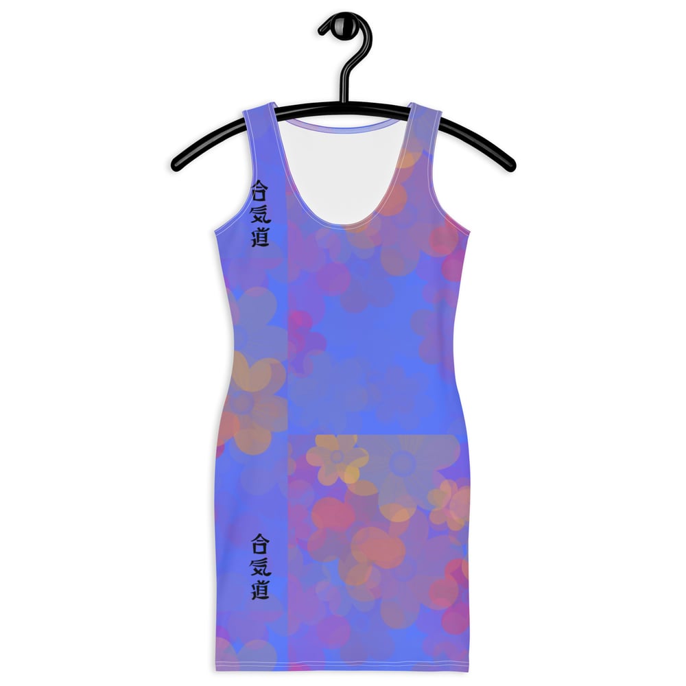 ZEN EXP - Blue Floral Bodycon dress