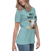 Image 12 of Women's Relaxed T-Shirt, Holy Sheep Shirt | Funny Sheep Humor Graphic Tee