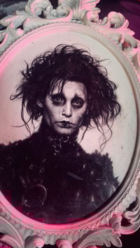 Image 4 of ‘EDWARD SCISSORHANDS’ [ Unique Print - { 1/1 } ] Hand Embellished Museum Archival Print