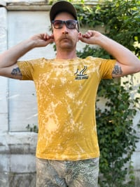 Image 1 of Penny Portal Tee - Mustard Bleach Dye