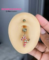 Candy Cane Belly Ring