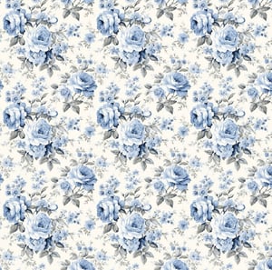 Image of Vintage floral drop set