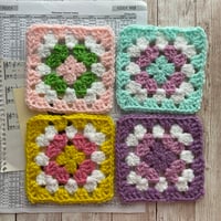 Image 6 of Crocheted Granny Square Coaster