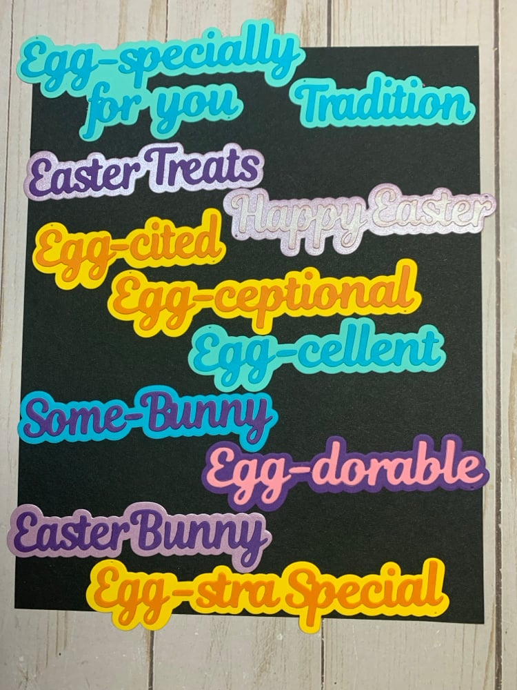 Image of Easter “egg” word bundle