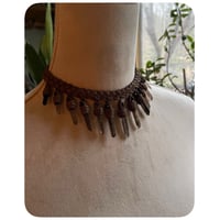 Image 4 of SALE - The Empress Petite - Slim Smokey Quartz and Dusty Brown Leather