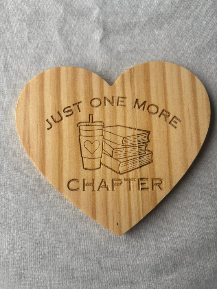 Image of Wooden heart laser engraved coasters 