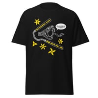 Image 1 of NEW! Dangerous Snakes Who Hate Bullshit "Nunchuks and Throwing Stars" (BLACK AND YELLOW!)