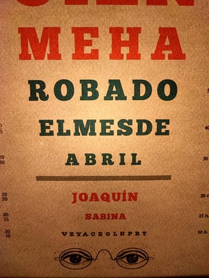 Image of Agudeza visual. Joaquín Sabina.