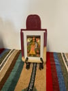 Heart Ancestor Frame (Maroon and Cream White)