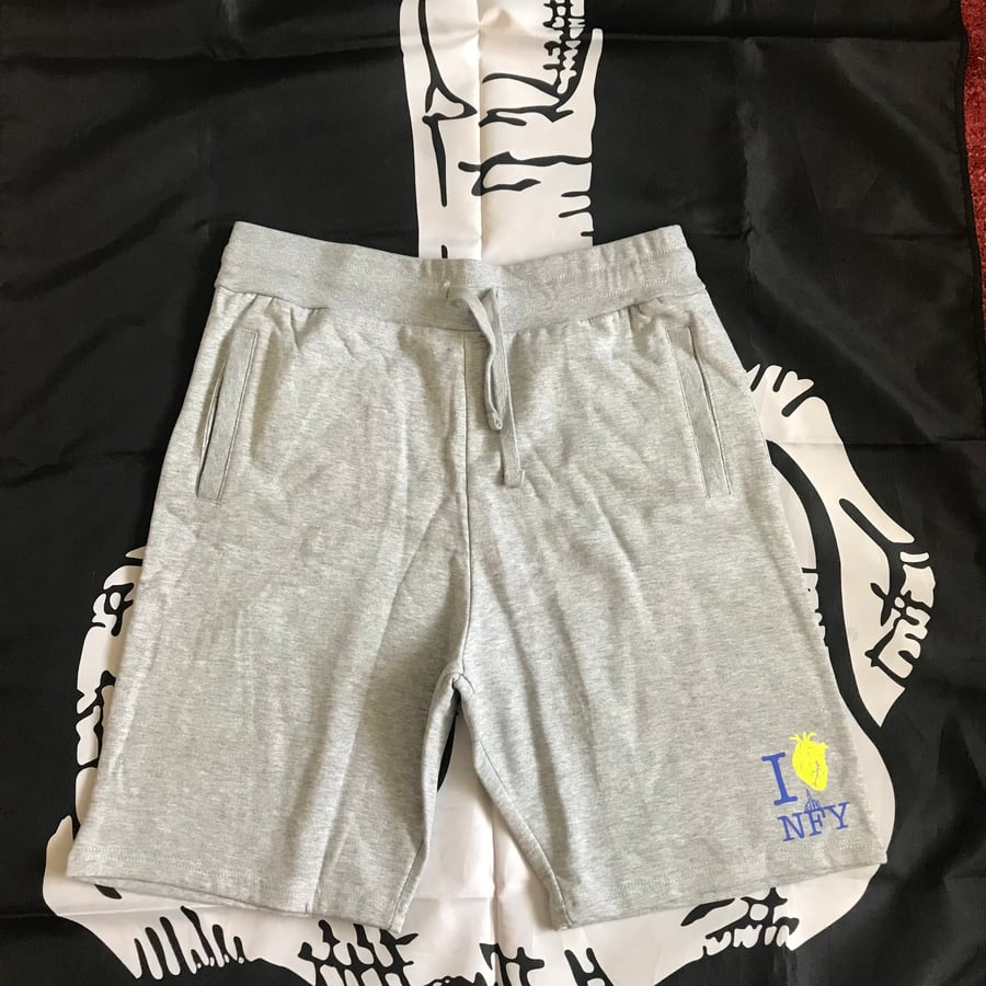 Image of I 💛 NFY Sweat Shorts (Grey)