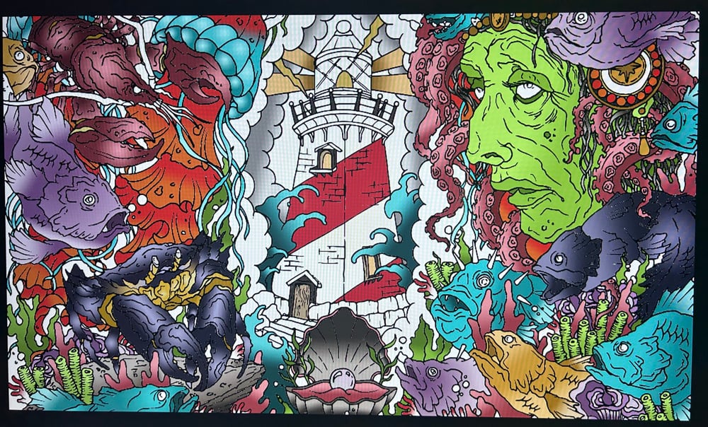 Watery Grave Handdrawn TCG Mat PREORDER