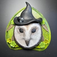 Large Sculpture: Green Witch Owl
