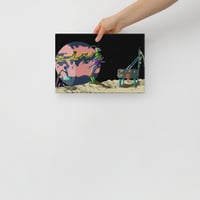 Image 1 of Robots Mining Canvas