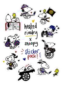 Heated Rivalry x Snoopy Sticker Pack