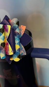 Image 2 of Star Shine Mermaid Tumbler Straw Topper Bow