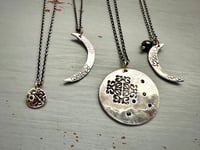 Image 13 of sapphire pendant with hand engraved Rumi quote