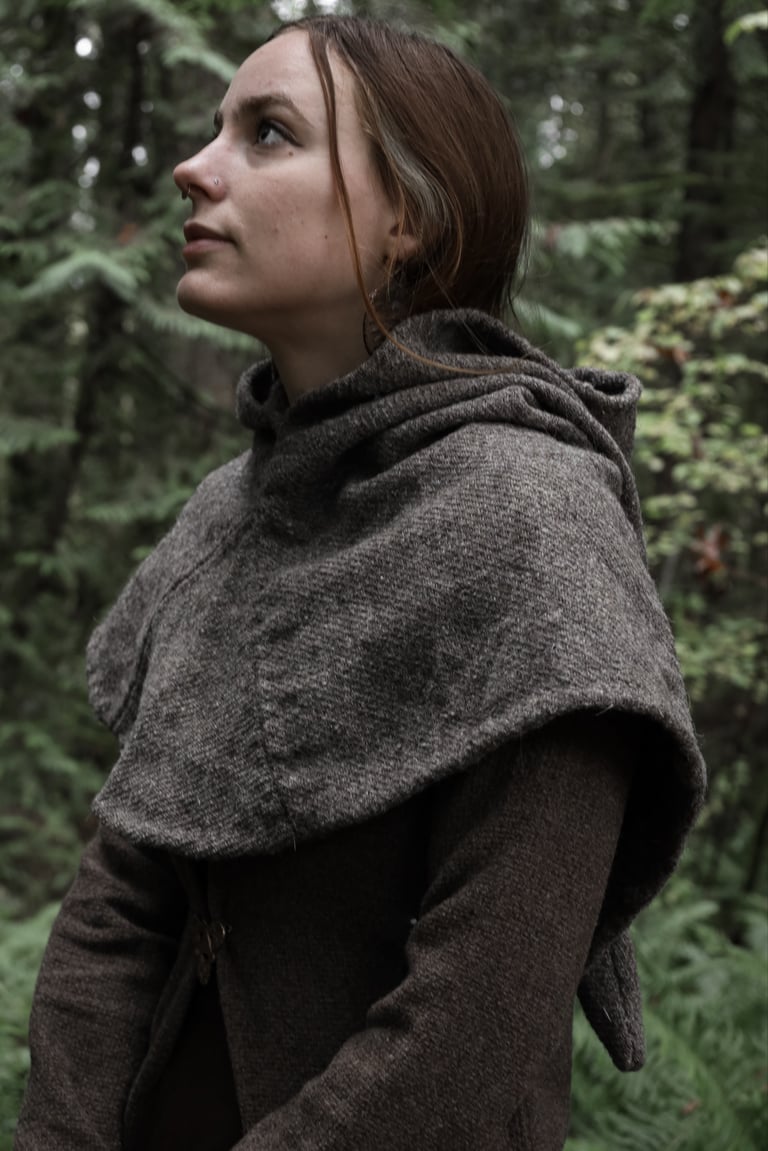 Medieval Hood - Heavyweight Light Brown Twill Image 3