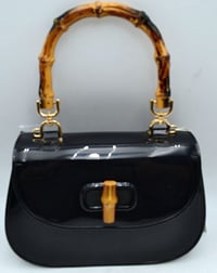 Image 1 of Jelly Handbag with Bamboo Handle