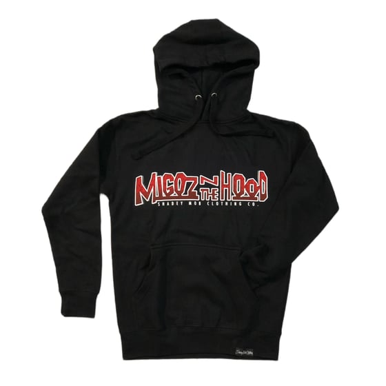 Image of Migoz N The Hood hoodie (Black/Red)