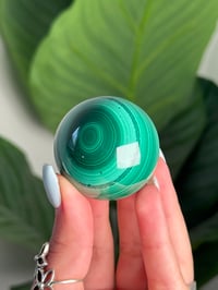 Image 2 of HIGH QUALITY MALACHITE SPHERE D