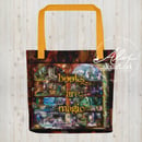 Image 1 of "Books are Magic" - Library Book Tote Bag