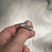 Image 1 of OPAL/GREEN SKEW RING (M)