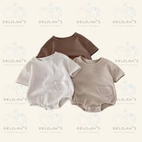 Boys Short Waffle Rompers