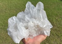 Image 8 of Large Clear Quartz Points Cluster Statement Piece #2258