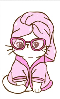 Image 1 of Self-Care Kitty” Wellness Sticker