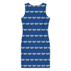 Gmode Print Blue  Sew Dress