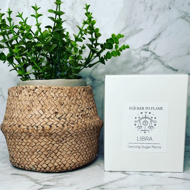 Zodiac Crystal Infused Candle 450g - LIBRA  **ONLY 10 AVAILABLE**