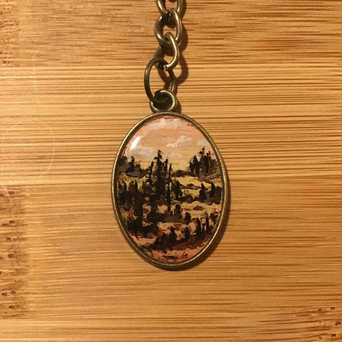 Image of Landscape Painted Pendants