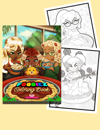 Image 2 of Foodiez Coloring Book PART 2