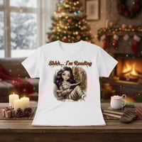 Image 1 of “Shhh… I’m Reading” Holiday Christmas Tee