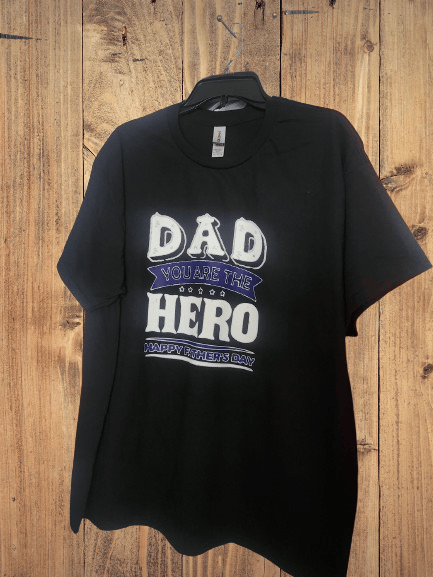 Image of Dad You Are The Hero Father's Day Shirt Large and X Large 