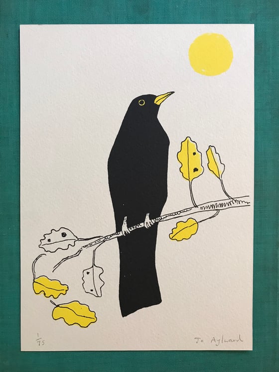 Image of Blackbird mini print 