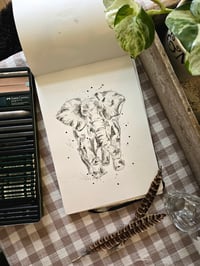Image 2 of "Elephant" Graphite 