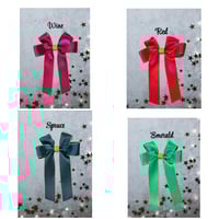 Image 1 of 4" satin bows 