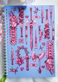 Image 1 of Pastel Weapons, Reusable Sticker Book