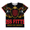 BossFitted Black and Red Youth crew neck t-shirt