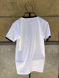 Image 4 of MOCO RINGER TEE WHITE BLACK