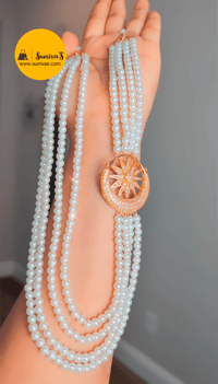 Image 3 of SuPriya_American Diamond Pearl/Chandra Haar